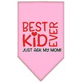 Mirage Pet Products Ask My Mom Screen Print Pet BandanaLight Pink Large 66-453 LGLPK